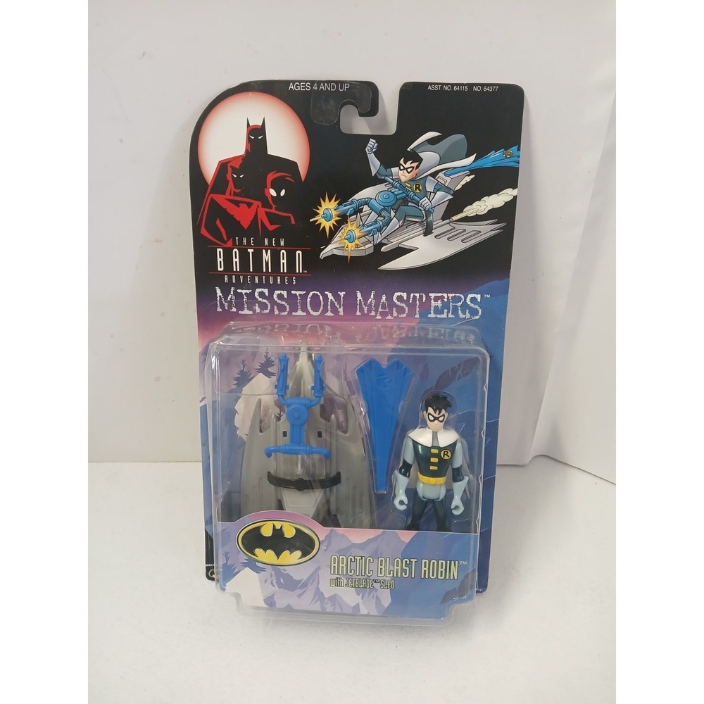 VINTAGE 1998 Kenner New Adventures BATMAN Arctic Blast ROBIN Mission Masters